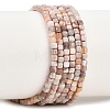 Natural Pink Botswana Agate Beads Strands G-G345-A02-2.5mm-2