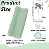16Pcs Silk Cloth & Plastic Artificial Eucalyptus Leaves AJEW-NB0009-15B-2