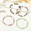 Natural Gemstone & Non-magnetic Synthetic Hematite & Shell Pearl Beaded Bracelets for Women BJEW-JB13892-1