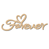 Word Forever Laser Cut Unfinished Basswood Wall Decoration WOOD-WH0113-099-1