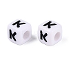 Opaque Acrylic Beads SACR-N020-04A-K-3