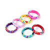 Handmade Polymer Clay Finger Rings CLAY-N013-27B-1