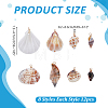 96Pcs 8 Styles Shell Pendants PALLOY-WR00034-2