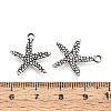 Tibetan Style Alloy Pendants TIBEP-T053-13AS-3