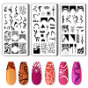 Stainless Steel DIY Nail Art Templates MRMJ-WH0092-006-1