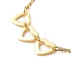 Heart Alloy Enamel Charm Bracelet for Valentine's Day BJEW-JB06656-01-4