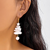 Alloy & Imitation Pearl Dangle Earrings WGB67B8-01-4