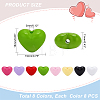   64Pcs 8 Colors Opaque Acrylic Beads SACR-PH0001-51-2