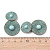 Alloy with Synthetic Turquoise Pendants FIND-B055-01A-3