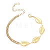 3Pcs 3 Styles Ocean Theme 304 Stainless Steel Link Chain Bracelets BJEW-JB13422-3