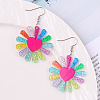 Acrylic Dangle Earrings FS-WGF1684-01-3