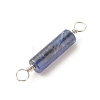 Natural Sodalite Connector Charms PALLOY-JF01574-01-5