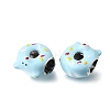 Alloy Enamel European Beads MPDL-F020-11B-P01-2