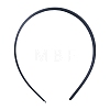 Plain Headwear Hair Accessories Plastic Hair Band Findings OHAR-S186-02-1-1