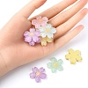 20Pcs 5 Colors Translucent Resin Cabochons OHAR-YW0001-01-3