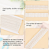 Polyester Braided Lace Trim OCOR-WH0074-92A-4