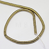 Electroplate Non-magnetic Synthetic Hematite Beads Strands X-G-J164A-4mm-07-2