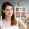 PVC Sakura Stamp DIY-WH0486-029-5