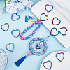 20Pcs Iron Split Key Rings IFIN-SC0001-69-4