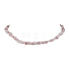 Natural Rose Quartz Chip Beaded Necklace NJEW-JN04615-03-1