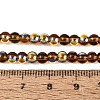 Electroplate Transparent Glass Beads Strands EGLA-Q132-4MM-A09-4