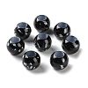 Spray Painted ABS Plastic European Beads KY-G033-01B-11-1