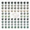 100Pcs 8mm Natural Chrysocolla Round Beads DIY-LS0002-21-2