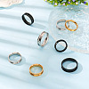  12Pcs 6 Size 201 Stainless Steel Grooved Finger Ring Settings RJEW-TA0001-05EB-13