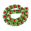 Handmade Spray Painted Lampwork Beads LAMP-N035-02F-2