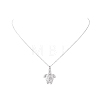 Ion Plating(IP) 201 Stainless Steel Tortoise with Starfish Pendants Necklaces NJEW-JN04283-02-4