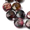 Dyed Natural Tiger Eye Beads Strands G-D105-A12-02-4