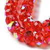 AB Color Plated Transparent Electroplate Beads Strands EGLA-H104-06D-3