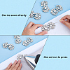 6Pcs Flower Glass Rhinestone Cabochons DIY-FG0010-18B-3