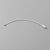 Baking Paint Stainless Steel Cable Wire Keychain AJEW-WH0413-15E-2