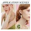 200Pcs 2 Styles Acrylic Leaf Charms & Flower Bead Caps Sets MACR-TA0002-91-10