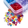 1160Pcs 8 Colors Transparent Acrylic Beads MACR-YW0001-86-4