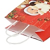 Christmas Paper Santa Claus Printed Tote Bags ABAG-P015-04B-4