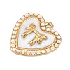 304 Stainless Steel Enamel Pendants STAS-P430-05G-2