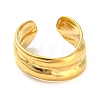 Real 18K Gold Plated Titanium Steel Cuff Earrings EJEW-D072-01E-G-1