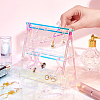Transparent Acrylic Earring Display Stands EDIS-HY0001-02-5