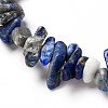 Chip Natural Gemstone Beaded Stretch Bracelets Sets BJEW-JB05700-5