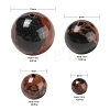340pcs 4 Style Natural Mahogany Obsidian Beads G-LS0001-44-3