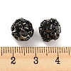 Gunmetal Brass Rhinestone Beads RB-F035-05B-02-3