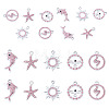 10Pcs 5 Styles Alloy Pendants FIND-TADJ0001-26B-2