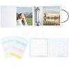 Square PVC Loose Leaf Binder Postcard Phote Album with 50 Pockets Transparent Sleeve Protectors Sets DIY-CP0008-01-2
