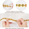 Plastic Beaded Trim Garland Strand FIND-WH0056-89-3