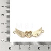 Brass Micro Pave Clear Cubic Zirconia Connector Charms KK-M275-19G-3