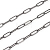 304 Stainless Steel Paperclip Chains STAS-K209-07EB-1