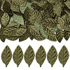 100Pcs Cloth Artificial Leaves AJEW-CY0002-81-1