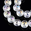Electroplate Glass Beads Strands EGLA-Q084-12mm-10-2